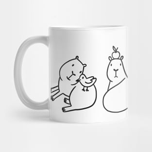 cute capybaras Mug